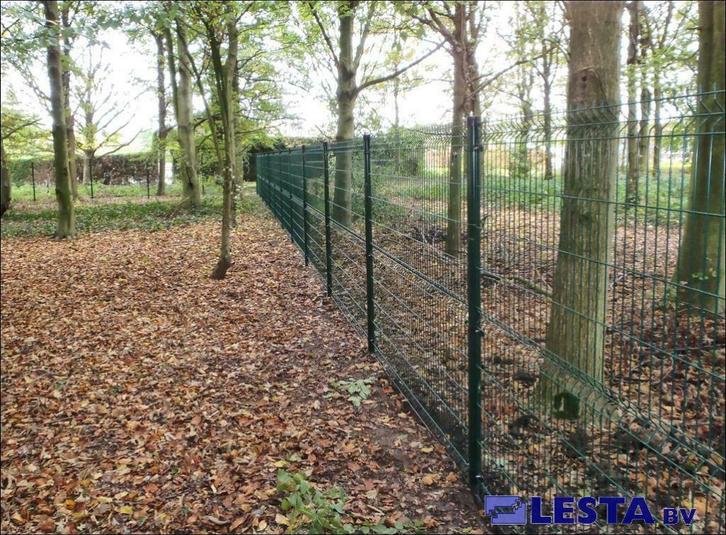 hekwerk Actie enkelstaaf 3d hek compleet met palen nieuw, Tuin en Terras, Gaas en Draad, Nieuw