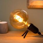 Lucide PUKKI - Tafellamp - LED - E27 - 1x5W 2200K - Zwart, Huis en Inrichting, Lampen | Tafellampen, Ophalen of Verzenden, Zo goed als nieuw