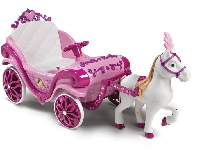 Huffy Princess Koets - 6V met Interactief Paard - Roze, Kinderen en Baby's, Speelgoed | Overig, Zo goed als nieuw, Verzenden