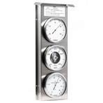 Fischer Buitenweerstation RVS 510 x 215 mm met weerregels, Audio, Tv en Foto, Weerstations en Barometers, Verzenden, Nieuw, Weerstation