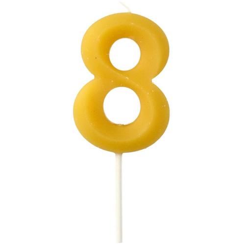8 Jaar Kaarsen 4,5cm, Hobby en Vrije tijd, Feestartikelen, Nieuw, Verzenden