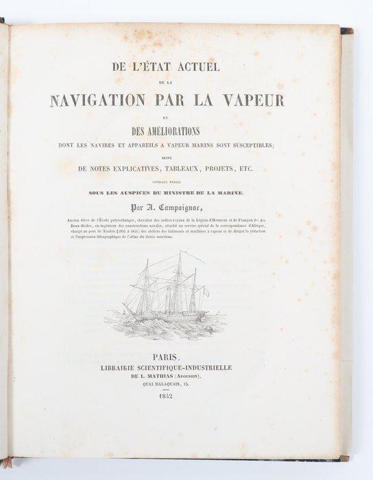 A. Campaignac - De létat actuel de la navigation par la, Antiek en Kunst, Antiek | Boeken en Bijbels