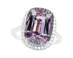 Ring - 14 karaat Witgoud, Deep Purple - 8.17ct. tw. Spinel -, Nieuw