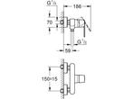 GROHE QuickFix Get Douchekraan - Mengkraan - 15 cm, Verzenden, Nieuw