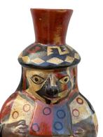 Vase 33 cm anthropomorphe Guérrier - sculptuur - Peru, Antiek en Kunst