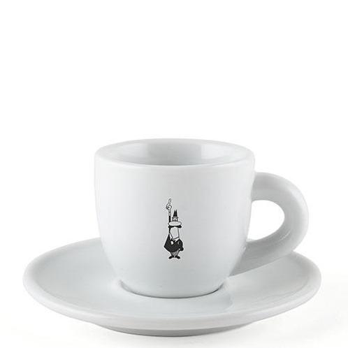 Bialetti Espresso Kop met Schotel (koffiekopjes, koffie), Witgoed en Apparatuur, Koffiemachine-accessoires, Nieuw, Ophalen of Verzenden