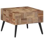 vidaXL Salontafel 55x55x40 cm massief gerecycled teakhout, Huis en Inrichting, Tafels | Bijzettafels, Verzenden, Nieuw