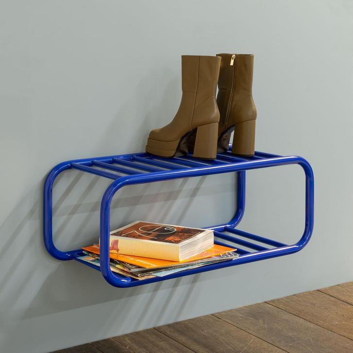 Spinder Design Retro schoenenrek - ultramarine, Huis en Inrichting, Kasten | Schoenenkasten, Nieuw, Verzenden