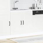 vidaXL Spoelbakonderkast Kalmar 80x46x81,5 cm bewerkt hout, Huis en Inrichting, Keuken | Keukenelementen, Verzenden, Nieuw, Wit