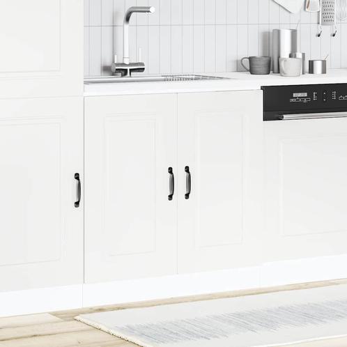 vidaXL Spoelbakonderkast Kalmar 80x46x81,5 cm bewerkt hout, Huis en Inrichting, Keuken | Keukenelementen, Wit, Nieuw, Verzenden