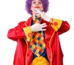 Clowns Stropdas 55cm, Hobby en Vrije tijd, Nieuw, Verzenden