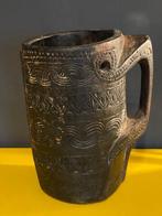 Traditionele houten melkpothouder. - Hout - Nepal - Begin