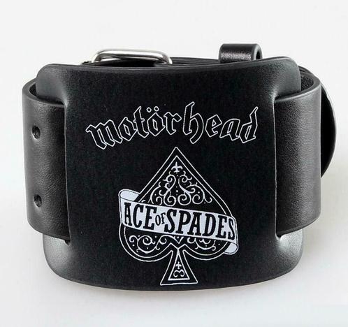 Motörhead Ace of Spades Leren Polsband, Verzamelen, Muziek, Artiesten en Beroemdheden, Kleding, Nieuw, Ophalen of Verzenden