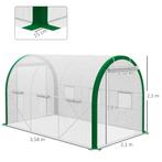 TRUUSK Foliekas 3,58 X 2,1 X 2,1 M Tunnelkas Met Roldeur Voo, Tuin en Terras, Verzenden, Nieuw
