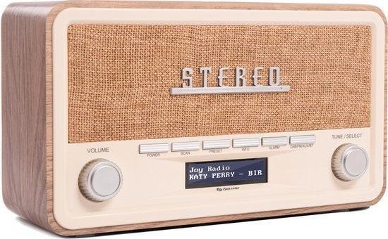 2dekans | Denver DAB Radio - Retro Radio - Bluetooth - DAB+/, Audio, Tv en Foto, Luidsprekers, Zo goed als nieuw, Ophalen of Verzenden