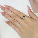 Ring - 18 karaat Geel goud - 0.75ct. tw. Saffier - Diamant, Sieraden, Tassen en Uiterlijk, Ringen, Nieuw