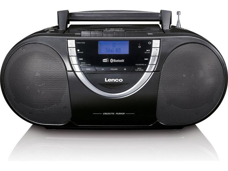 Lenco SCD-6900GY - Draagbare boombox - DAB+ Bluetooth®, Audio, Tv en Foto, Radio's, Zo goed als nieuw, Verzenden