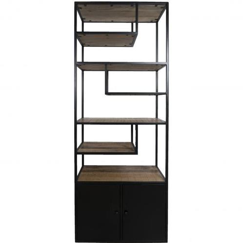 Vakkenkast Vic 210 x 80 cm - Met deurtjes, Huis en Inrichting, Kasten | Overige, Nieuw, Verzenden