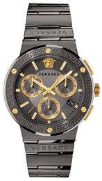 Versace VEZ900521 Greca Logo herenhorloge 43 mm, Sieraden, Tassen en Uiterlijk, Horloges | Heren, Overige merken, Staal, Staal
