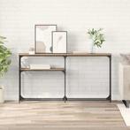 vidaXL Consoletafel Artisan Eiken 145 x 22,5 x 75 cm Bewerkt, Huis en Inrichting, Minder dan 45 cm, Verzenden, Nieuw, 70 cm of meer