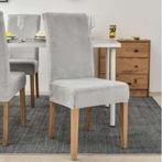 Ruhhy Universele Velours Stoelhoes Grijs – Elastisch &, Ophalen of Verzenden, Nieuw