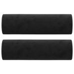 Kussens Zwart 15x50 - Fluwelen Comfort - Retourdeal, Huis en Inrichting, Woonaccessoires | Kussens, Ophalen of Verzenden, Nieuw