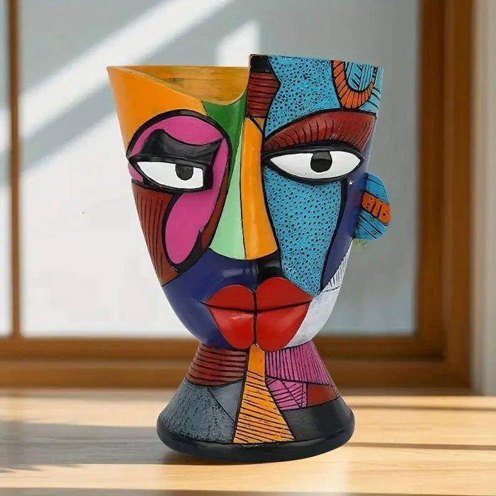 Sparvy - Bloempot - Hars, Antiek en Kunst, Kunst | Designobjecten