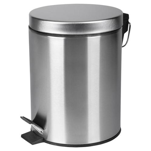 Pedaalemmer Differnz Soft Close Deksel 5 Liter Mat Chroom, Doe-het-zelf en Verbouw, Sanitair, Ophalen of Verzenden