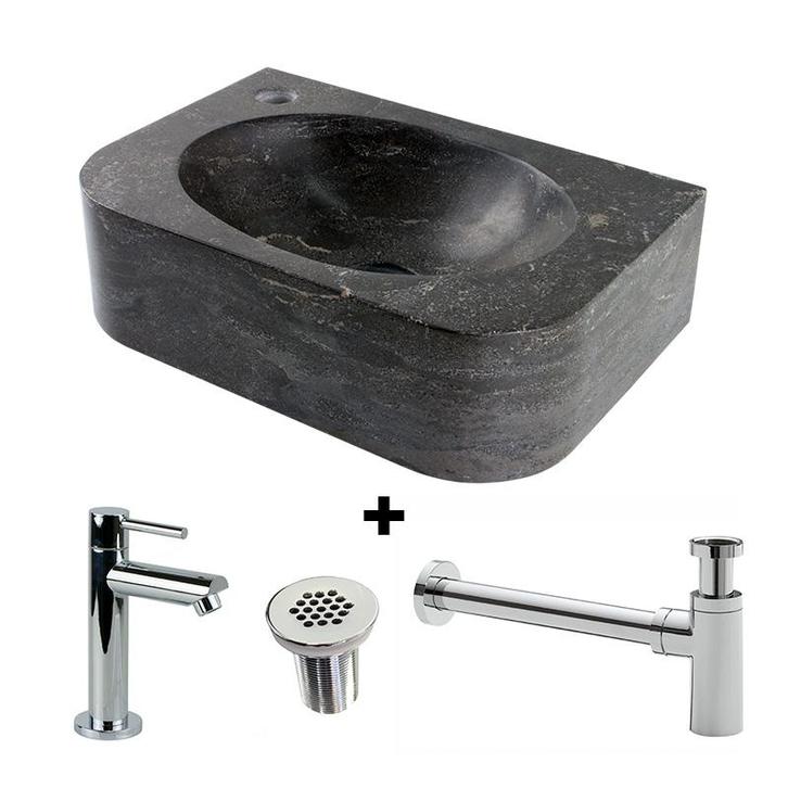 Fontein hardsteen Saniflex Flow links, Doe-het-zelf en Verbouw, Sanitair, Nieuw, Verzenden