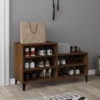 vidaXL Schoenenkast 102x36x60 cm bewerkt hout bruin, Verzenden, Nieuw