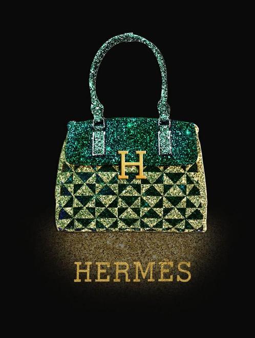 Glasschilderij Hermes tas | 214, Huis en Inrichting, Woonaccessoires | Overige, Nieuw, Ophalen of Verzenden