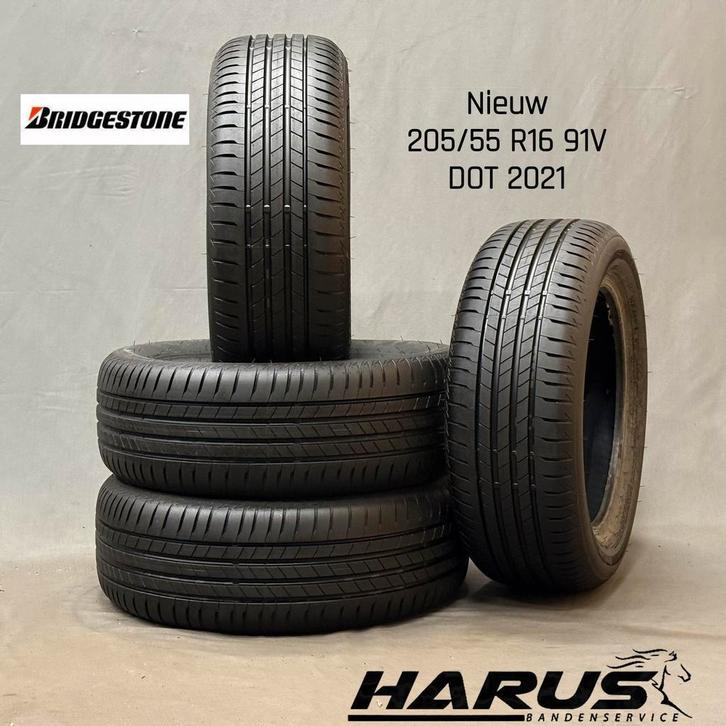 205/55/16 91V Bridgestone zomerbanden nieuw 4 stuks, Auto-onderdelen, Banden en Velgen, 16 inch, Erkend duurzaam, Zomerbanden