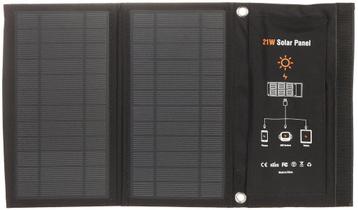 WL4 SP-M 21W 2.5A Opvouwbaar mobiel zonnepaneel met twee