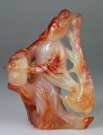 Beeld - Beeldje - Kwanyin - Agaat, Carneool - China - Eind