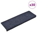 vidaXL Trapmatten zelfklevend 30 st 65x21x4 cm blauw, Doe-het-zelf en Verbouw, Ladders en Trappen, Verzenden, Nieuw