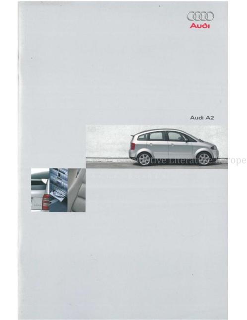2003 AUDI A2 ACCESSOIRES BROCHURE NEDERLANDS, Boeken, Auto's | Folders en Tijdschriften, Audi