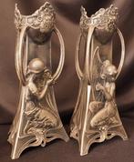 Vaas - Metaal - WMF art nouveau vazen
