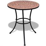 vidaXL Bistrotafel 60 cm mozaïek terracottakleurig, Verzenden, Nieuw