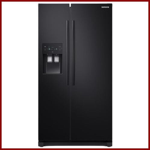Samsung RS50N3403BC Amerikaanse Koelkast 501L Inhoud Zwart, Witgoed en Apparatuur, Koelkasten en IJskasten, 200 liter of meer