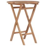 vidaXL Tuintafel inklapbaar 60 cm massief teakhout, Tuin en Terras, Tuintafels, Verzenden, Nieuw, Hout