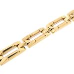 8 Krt. Bismarck schakel armband | 19 cm (gouden armband), Sieraden, Tassen en Uiterlijk, Antieke sieraden, Ophalen of Verzenden