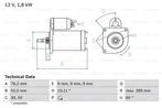 Startmotor / Starter VOLKSWAGEN TRANSPORTER T4 (1.9 TD,..., Auto-onderdelen, Ophalen of Verzenden, Nieuw