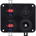 ProRide 12V USB Autolader 2 Poorten - Schakelaar en 12V, Verzenden, Nieuw