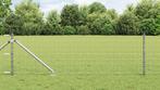 vidaXL Eurohekje met 13 spijkerpaaltjes 0.4x25 m, Verzenden, Nieuw, IJzer