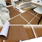 Hzkaicun - Eva Faux Teak Marine Mat - Zelfklevend Antislip, Verzenden, Nieuw