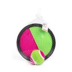 Benson Vangbal set - klittenband - Ø 19 cm - roze/groen -.., Kinderen en Baby's, Speelgoed | Buiten | Los speelgoed, Ophalen of Verzenden