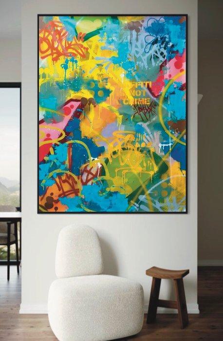 Reyes - Les plaisirs de la vie (SIZE XXL), Antiek en Kunst, Kunst | Schilderijen | Modern