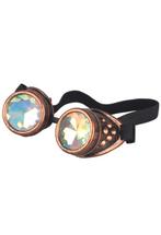 Goggles Steampunk Bril Koper Montuur Caleidoscoop Glazen Kop, Ophalen of Verzenden, Nieuw, Feestartikel, Carnaval