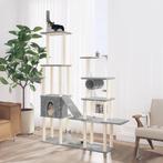 vidaXL Kattenmeubel met sisal krabpalen 279 cm lichtgrijs, Dieren en Toebehoren, Katten-accessoires, Verzenden, Nieuw