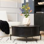 Salontafel Madison Black | 80 cm | Rond, Huis en Inrichting, Tafels | Salontafels, Ophalen of Verzenden, Nieuw